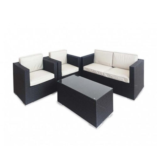 Rattan 4 seat sofa set