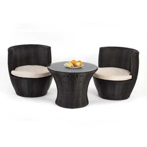 Rattan 3 Piece Bistro Set