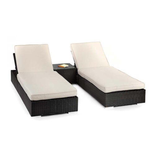 Rattan Sun Lounger Set