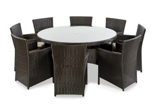 Rattan 8 seat dining set