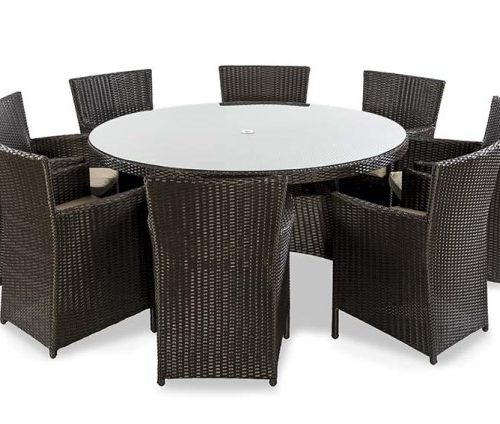 Rattan 8 seat dining set