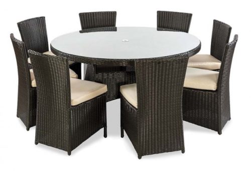 Rattan 8 seat dining set